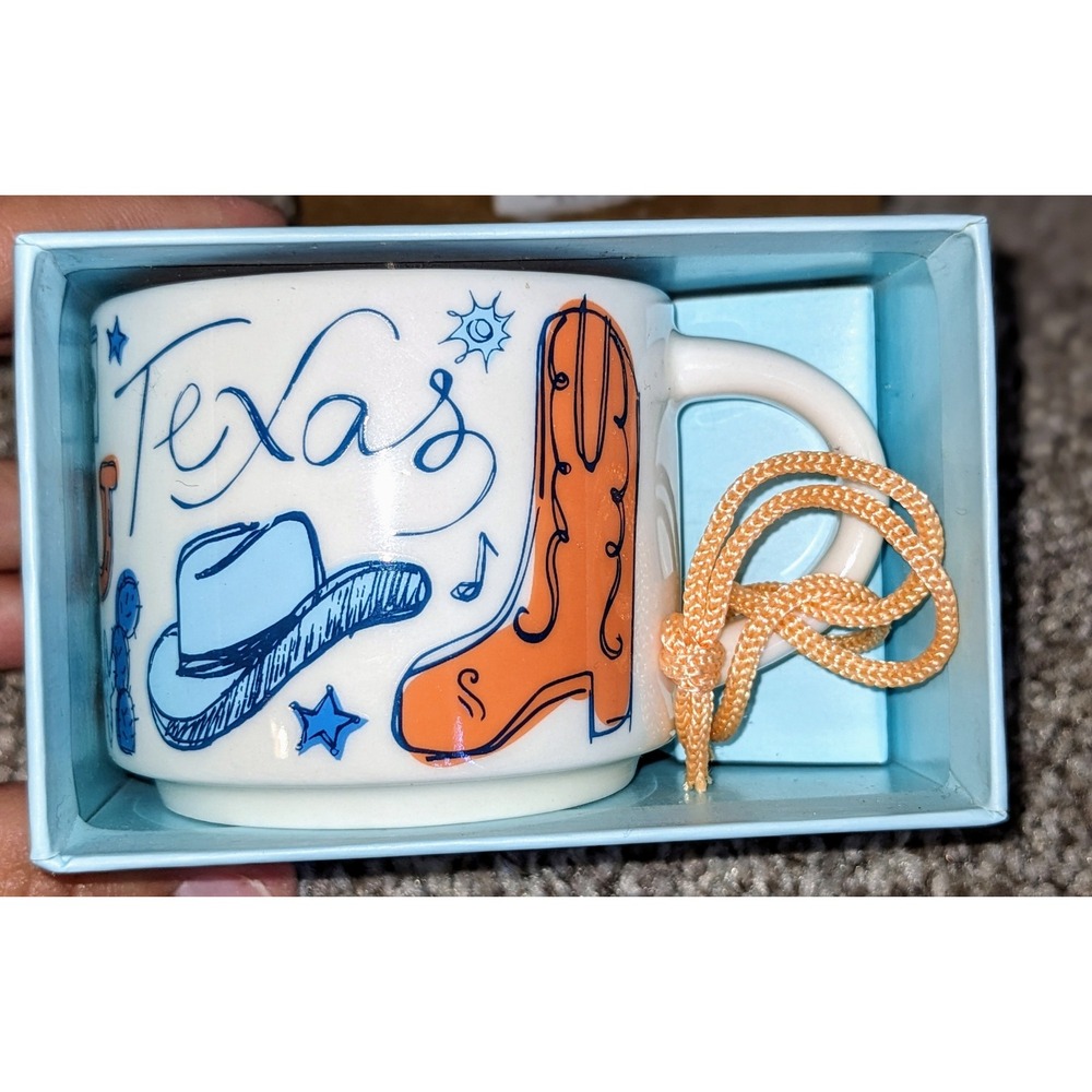 Starbucks Been There Series Texas‎ Ornament Espresso Mug Across The Globe NIB